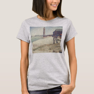Camiseta Hospicio y faro, Honfleur de Georges Seurat