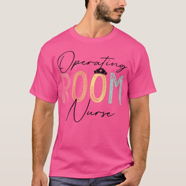 Camiseta Hospital de Médico de Salud de Enfermeras en sala  (Anverso)