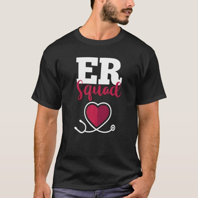 Camiseta Hospital Nurse Crew Emergency Room Nursing RN ER S (Anverso)