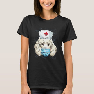 Camiseta Hospital Poodle ER Nurse LPN RN Nurse Life Puppy D