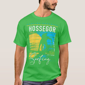 Camiseta Hossegor Surf Retro Surf Gráfico Vintage Surfista