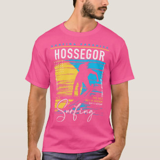 Camiseta Hossegor Surfing Retro Surf Gráfico Surfista Vinta
