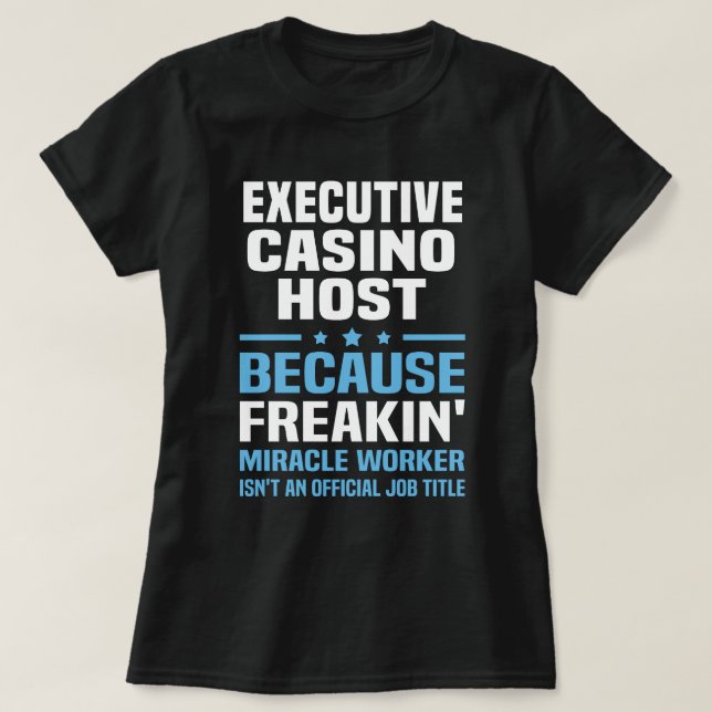 Camiseta Host de Casino Ejecutivo (Diseño del anverso)