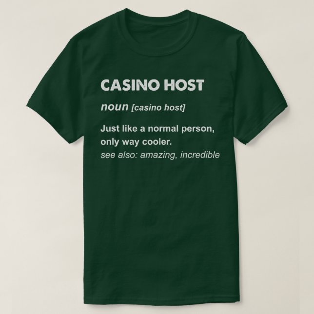 Camiseta Host del Casino (Diseño del anverso)
