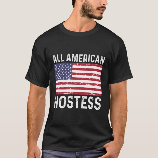 Camiseta Hostess Molesto 4 De Julio Todo Americano (Anverso)