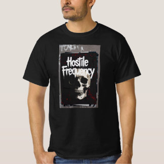 Camiseta hostile frequency with skull
