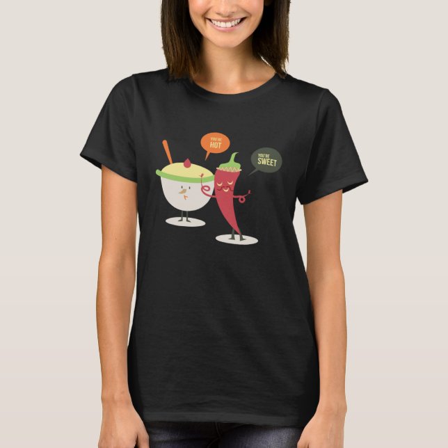 Camiseta Hot and Sweet Chili Pepper Ice Cream (Anverso)