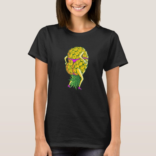 Camiseta Hot Booty Upside Down Pineapple Swingers (Anverso)
