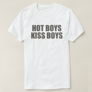 Camiseta Hot Boys Kiss Boys   Ropa de Orgullo LGBT