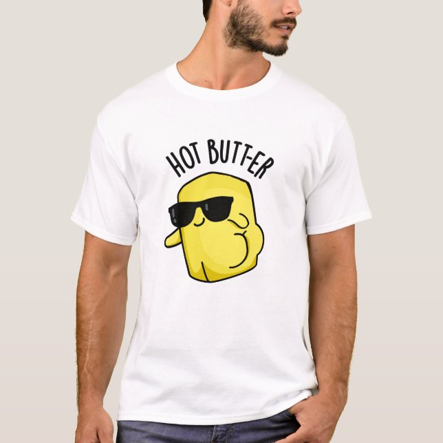 Camiseta Hot Butter Funny Food Pun (Anverso)