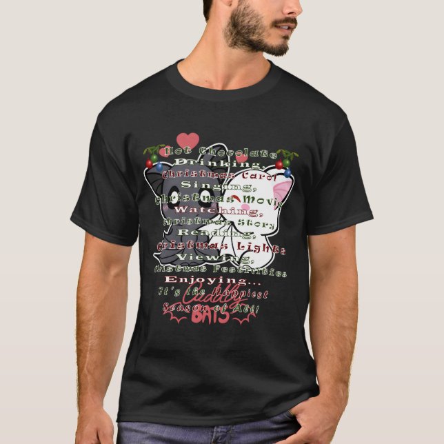 Camiseta Hot Chocolate Drinking Happiest Season (Anverso)