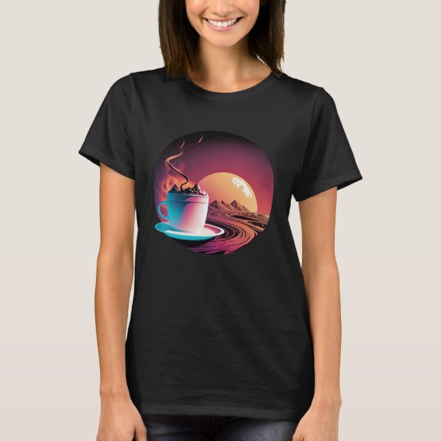 Camiseta Hot Chocolate Synthwave 80s Retrowave Aesthetic 1 (Anverso)