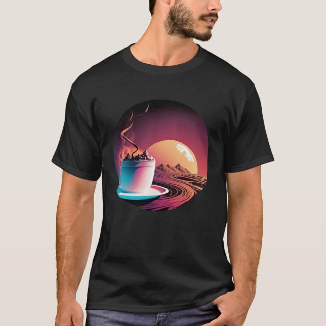 Camiseta Hot Chocolate Synthwave 80s Retrowave Aesthetic 1 (Anverso)