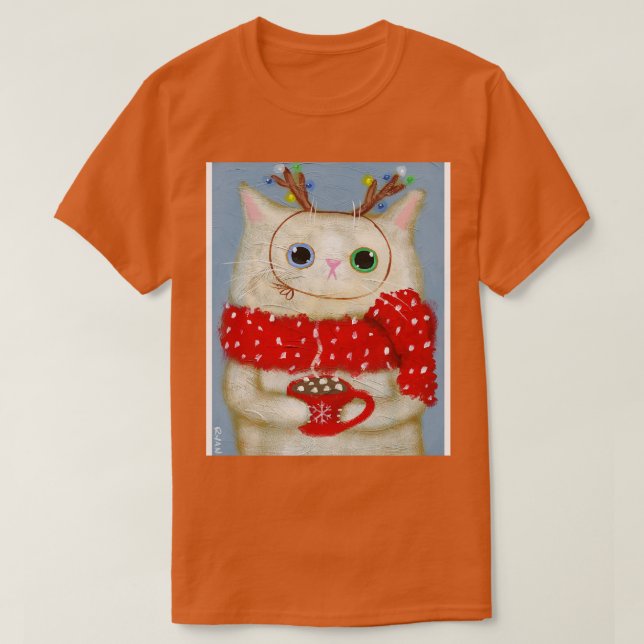 Camiseta Hot Cocoa Kitty (Diseño del anverso)