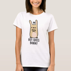 Camiseta Hot Cross Bunny Gracioso Conejo Angry Pun