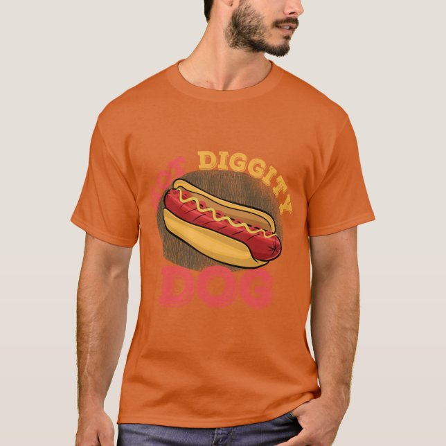 Camiseta Hot Diggity Dog gift (Anverso)