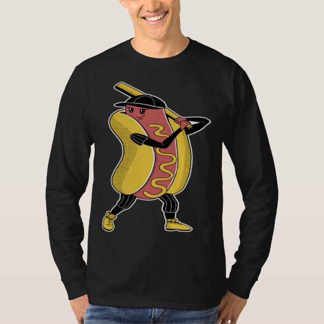 Camiseta Hot-dog baseball sports (Anverso)