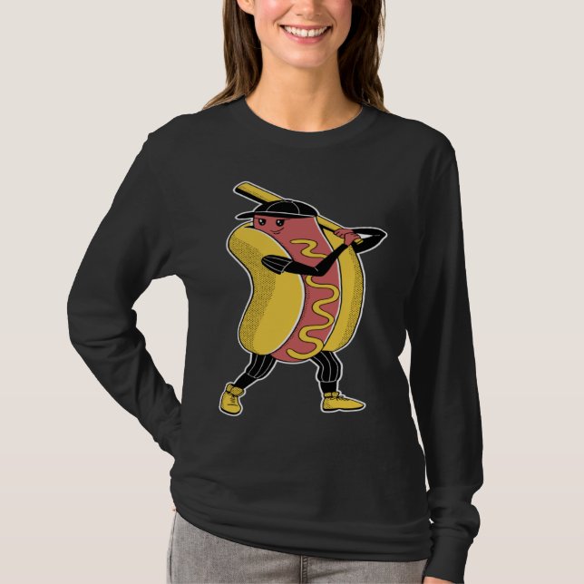 Camiseta Hot-dog baseball sports (Anverso)