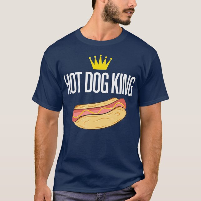 Camiseta Hot Dog King Funny (Anverso)