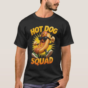 Camiseta Hot Dog Squad Funny Foodie Humor de comida rápida