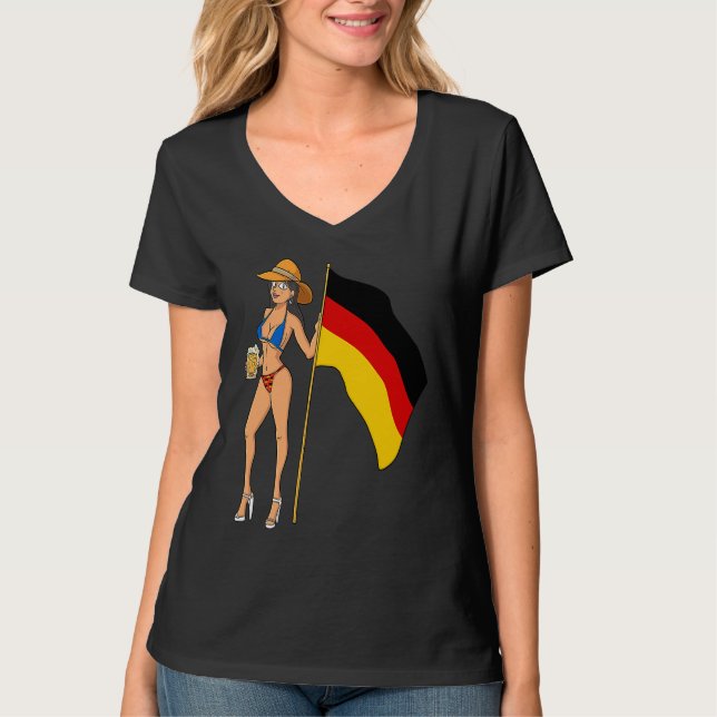 Camiseta Hot Fan Girl Germany (Anverso)