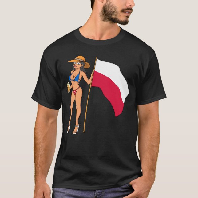 Camiseta Hot Fan Girl Poland (Anverso)