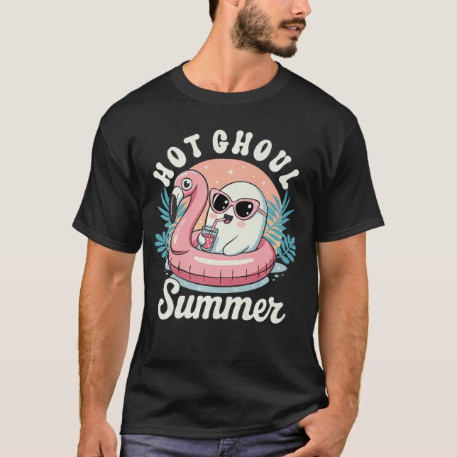 Camiseta Hot Ghoul Summer Cute Ghost Summerween Beach Holid (Anverso)