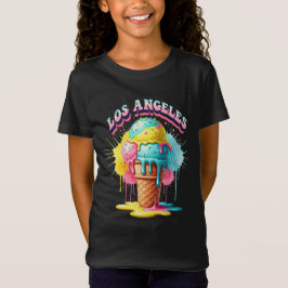 Camiseta Hot Los Angeles, Melted Ice Cream, por Natasha Us