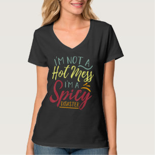 Camiseta Hot Mess Sarcástico