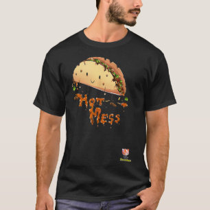 Camiseta Hot Mess Un taco que se desmorona