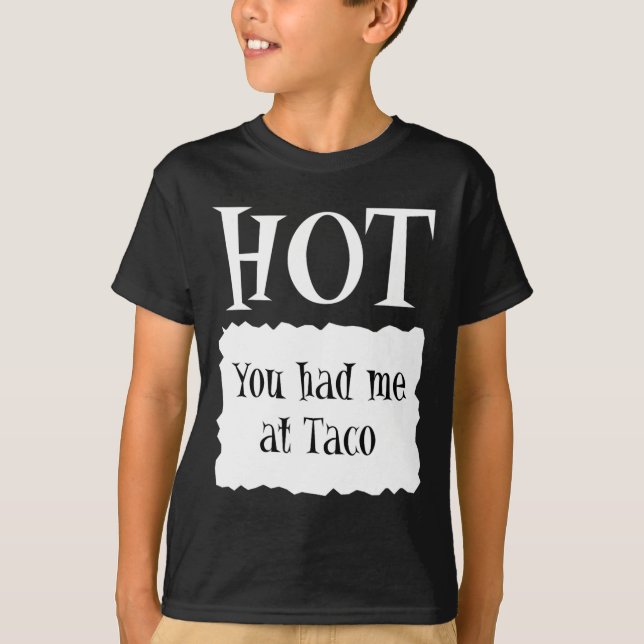 Camiseta HOT - Paquete caliente Taco de Halloween Costume 1 (Anverso)