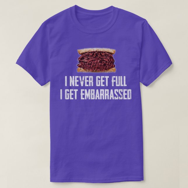 Camiseta Hot Pastrami Eat Full Stomach X Large Portion Dogg (Diseño del anverso)