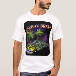 Camiseta hot rod american dream voiture muscle car palmier