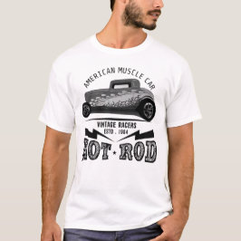 Camiseta hot rod american voiture muscle car vintage racers