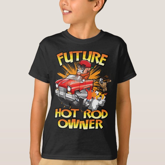 Camiseta Hot Rod Classic Car Future Dueño de Hot Rod (Anverso)