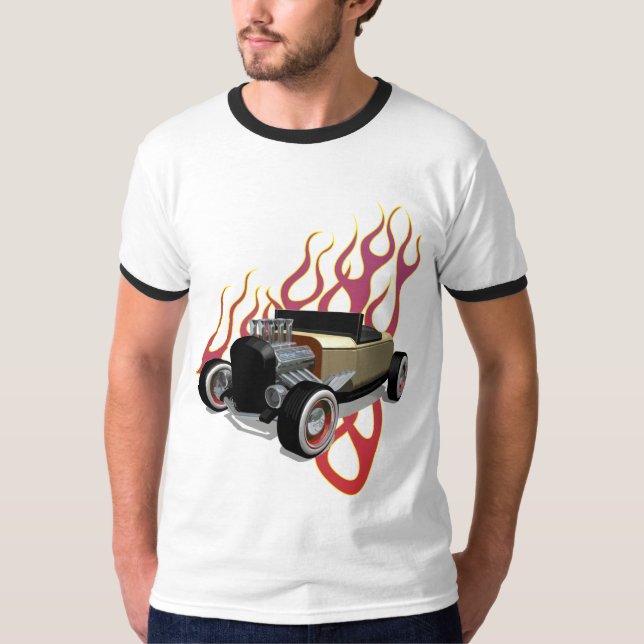 Camiseta hot rod fire (Anverso)