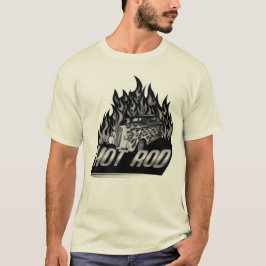 Camiseta hot rod flamme feu voiture 