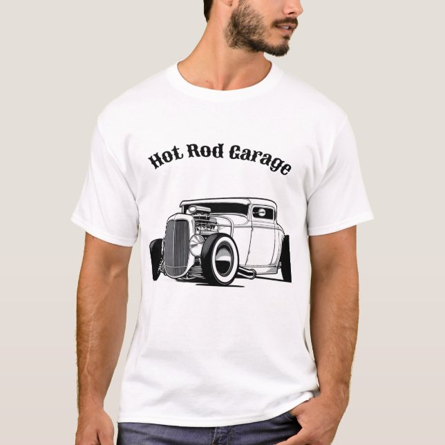 Camiseta hot Rod Garage (Anverso)