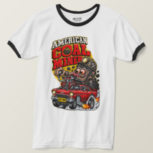 CAMISETA HOT ROD MINERO DE CARBÓN AMERICANO