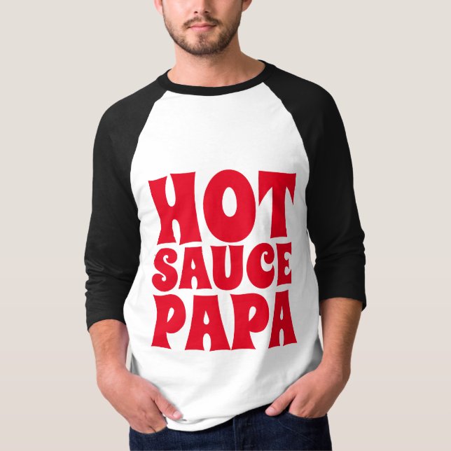 Camiseta HOT SAUCE PAPA MENS T-shirts Tees (Anverso)