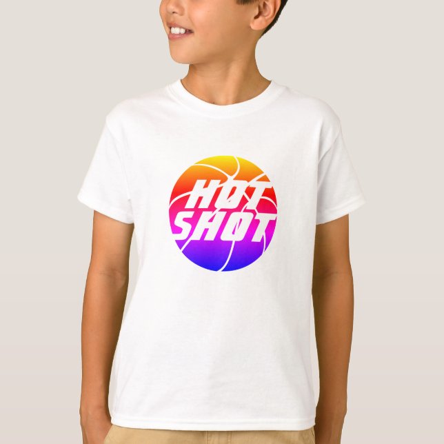 Camiseta Hot Shot | Cita de básquetbol con T-Shir de texto  (Anverso)