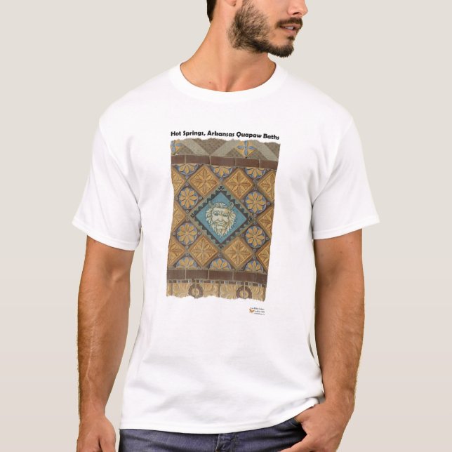 Camiseta Hot Springs, AR Quapaw Dome Tiles Regalos (Anverso)