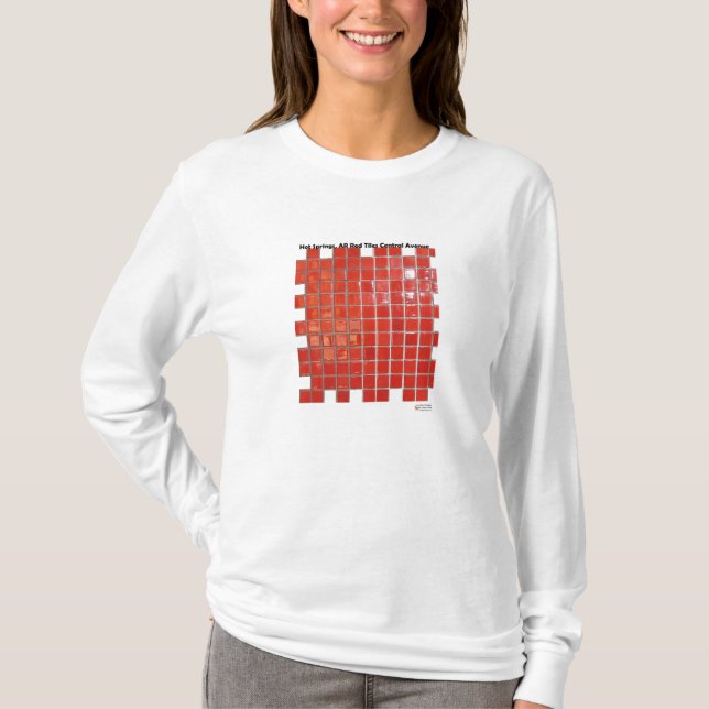 Camiseta Hot Springs, AR Red Tiles Central Ave Regalos (Anverso)