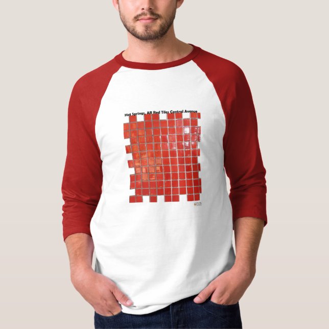 Camiseta Hot Springs, AR Red Tiles Central Ave Regalos (Anverso)