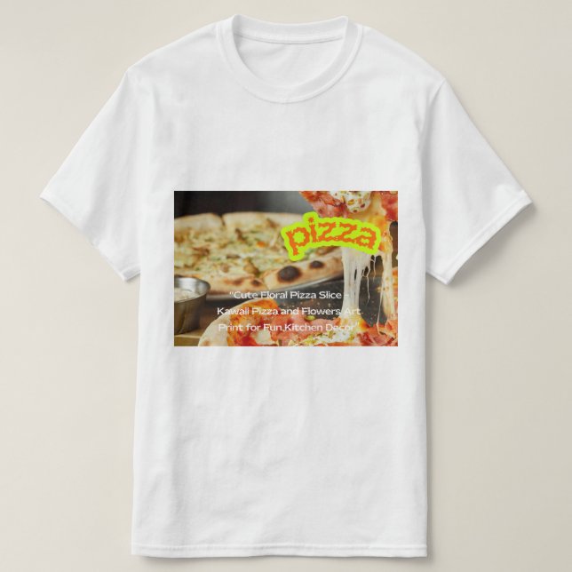 Camiseta Hot Steaming Pizza on Plate - Fresh Delicious Food (Diseño del anverso)