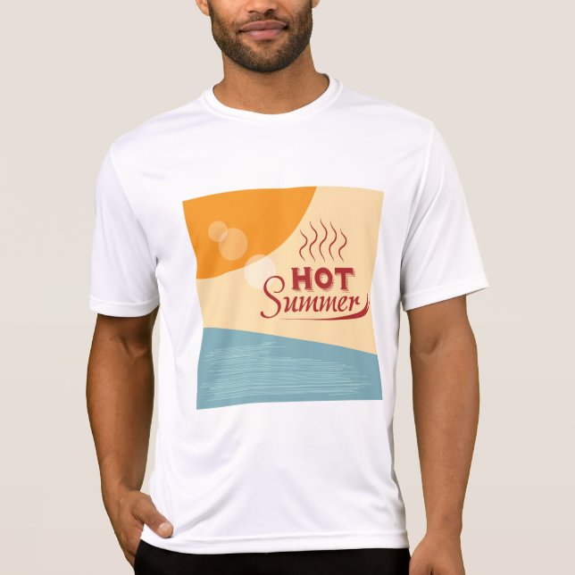 Camiseta Hot Summer Vintage Retro Vibes (Anverso)