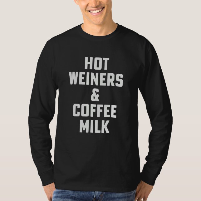 Camiseta Hot Weiners And Coffee Milk Rhode Island Food 3 Al (Anverso)