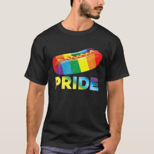 Camiseta Hotdog Arcoiris Fastfood Orgullo LGBT Gay Lesbian 