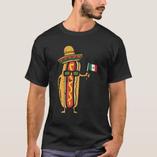 Camiseta Hotdog Bandera Mexicana Funny Cinco De Mayo Alimen