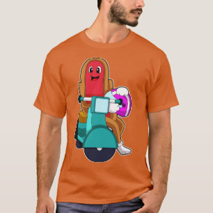 Camiseta Hotdog como ciclista con Scooter